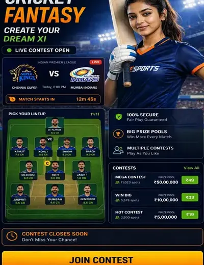 Reddyannawin (reddy anna win) fantasy cricket & matchday visual 3